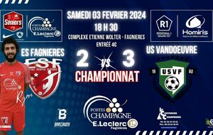 SENIORS LIGUE R1/J14 - ES FAGNIERES vs US VANDOEUVRE