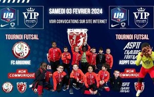 U9 - Tournois Futsal - 2 EQUIPES A GIVRY ET 2 EQUIPE A CHALONS