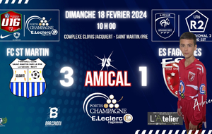 U16R2 - MATCH AMICAL - ST MARTIN FC VS ES FAGNIERES ) 