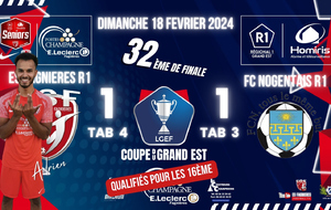 SENIORS LIGUE R1 - 32EME DE COUPE GRAND RST VS FC NOGENTAIS