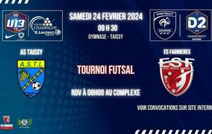 U13D2 - TOURNOI FUTSAL A TAISSY