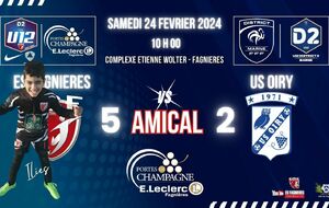 U12D2 - MATCH AMICAL - ES FAGNIERES VS US OIRY