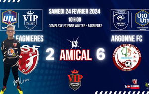 U11B HONNEUR - MATCH AMICAL VS ARGONNE FC