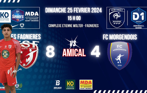 SENIORS MARNE D1 - ES FAGNIERES vs FC MORGENDOIS