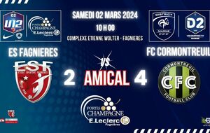 U12D2 - MATCH AMICAL - ES FAGNIERES VS FC CORMONTREUIL