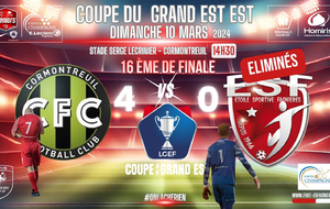 SENIORS LIGUE R1 - 16EME DE FINALE COUPE GRAND EST