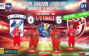 SENIORS MARNE D1 - 1/2 FINALE DE COUPE CHAUVIN LESOEURS