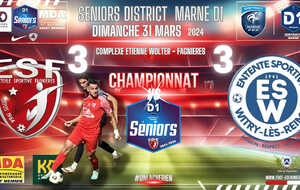 SENIORS DISTRICT D1/J09 - ES FAGNIERES vs ES WITRY LES REIMS