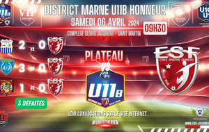 U11B MARNE HONNEUR - PLATEAU A SAINT MARTIN SUR LE PRE