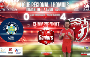 SENIORS LIGUE R1/J20 - FC NOGENT VS ES FAGNIERES