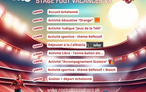 STAGE FOOT VACANCES V3 - JOURNEE 2