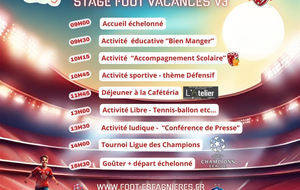 STAGE FOOT VACANCES V3 - JOURNEE 5