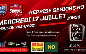 REPRISE SENIORS R3 - SAISON 2024/2025
