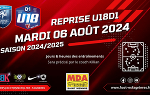 REPRISE U18D1 - SAISON 2024/2025