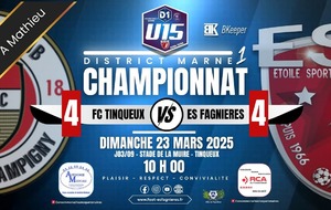 U15D1 - J03/09 - FC TINQUEUX VS ES FAGNIERES