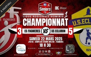 SENIORS R1 LIGUE J19/26 - ES FAGNIERES VS US ECLARON