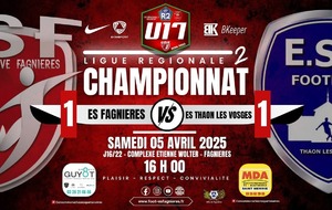 U17R2 J16/22 - ES FAGNIERES VS ES THAON LES VOSGES