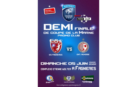 Nos Séniors D3 en DEMI FINALE !