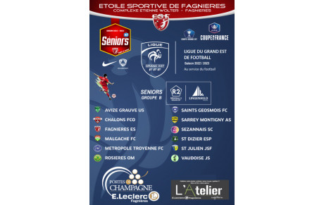 Séniors R2 - Le Groupe &amp; Calendrier de reprise - saison 2022/2023