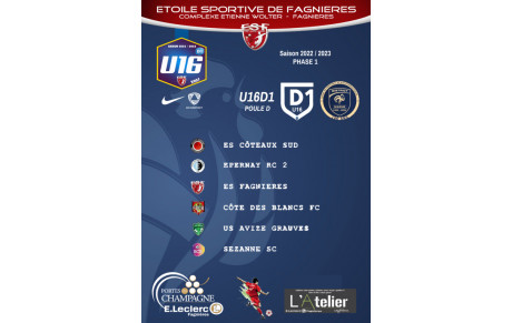 U16D1 : Le Groupe &amp; 1er match officiel !