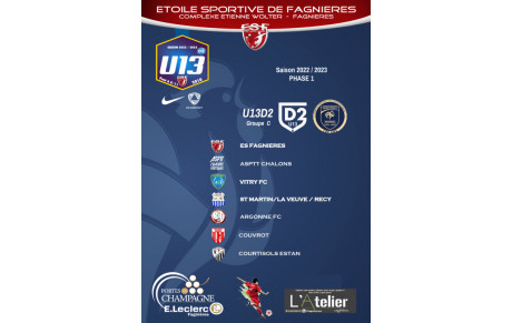 U13D2 : Le Groupe &amp; 1er match Officiel !