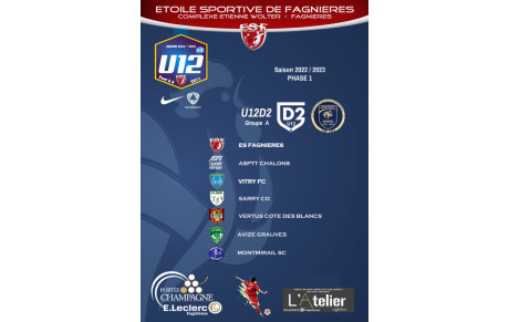 U12D2 : Le Groupe &amp; 1er match Officiel