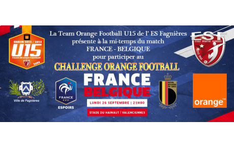 Une équipe ESF au match FRANCE vs BELGIQUE espoirs !