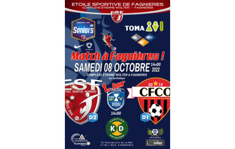COUPE FPS &amp; TOMA INTERIM Séniors D2 : 1er tour à Fagnières !