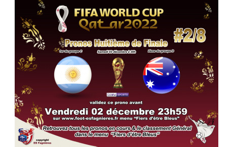 Pronostiquez Argentine vs Australie (avant le 02/12)