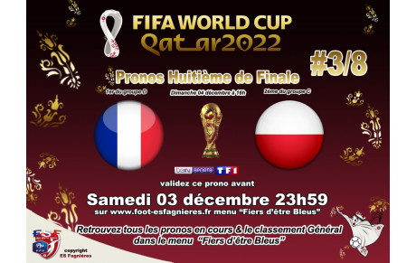 Pronostiquez France vs Pologne (avant le 03/12)