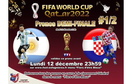 Pronostiquez ARGENTINE vs CROATIE avant Lundi 12/12