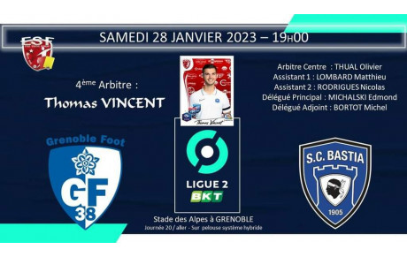 Thomas Vincent en Ligue2 BKT... 