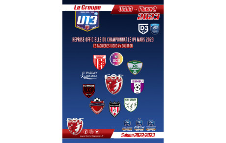 Le Groupe U13D3 - Phase 2....