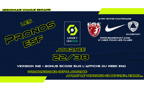 A vos pronos, pour la Journée 22/38 de Ligue 1 Uber Eats...