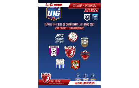 Le Groupe U16D2 - Phase 2...