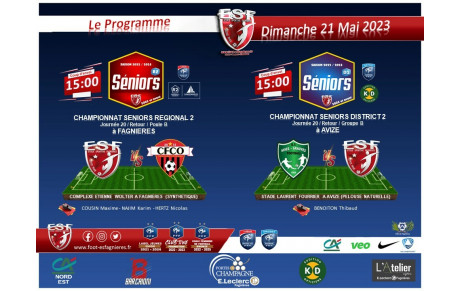 Le Programme du Dimanche 21 mai....
