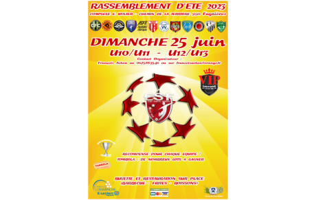 Tournoi de Fagnières U10 à U13...⚠️COMPLET⚠️