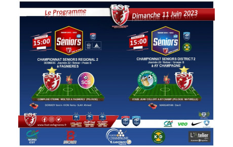 Le Programme du Dimanche 11 Juin 2023...