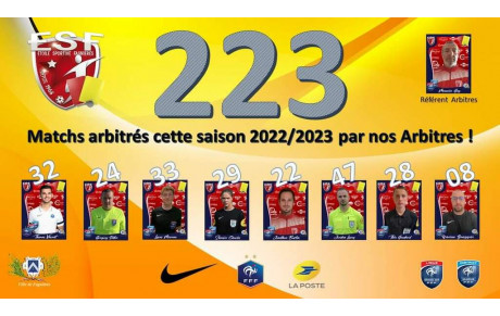 L'ESF Championne a l'Arbitrage... 