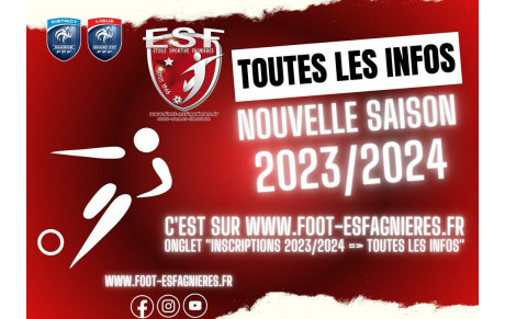 Toutes les infos sur la nouvelle Saison 2023/2024....c'est ici !