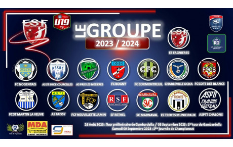U19 Ligue R2 - Le Groupe...