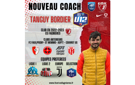 Présentation Nouveau Coach U12....
