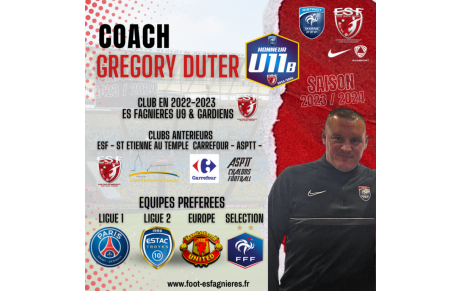 Présentation Coach U11B HONNEUR &amp; Gardiens de But....