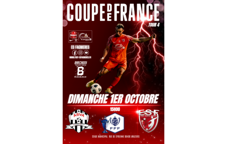 COUPE DE FRANCE.... DIRECTION VOUZIERS POUR LE TOUR 4