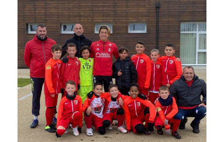 Nos U11A au Centre de Vie Raymond Koppa...