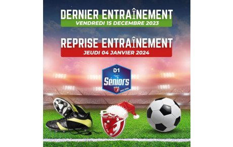 SENIORS MARNE D1 - Dernier Entraînement &amp; Reprise