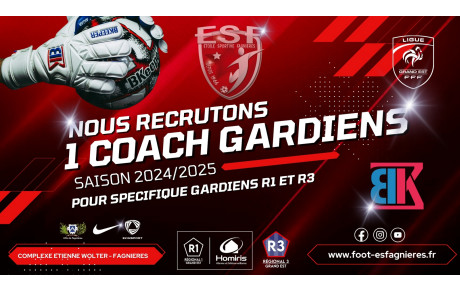 RECHERCHE COACH SPECIFIQUE GARDIENS....