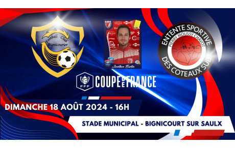ARBITRAGE - Jonathan en Coupe de France !