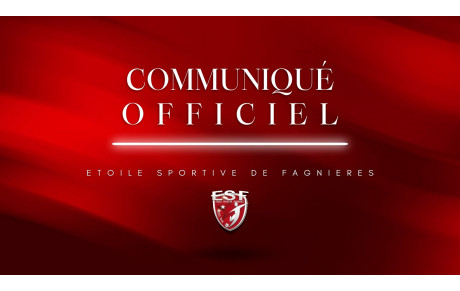 COMMUNIQUÉ OFFICIEL - DEPART DU PRESIDENT...