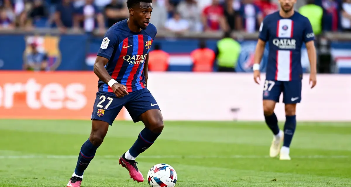 Joueur du Barça en action sur le terrain durant un match sur www.sport.es-Barça